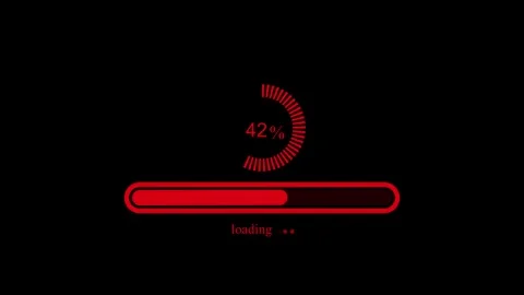 Dynamic Loading Progress Animation for Software Installation and Updates Stock Footage 337070291