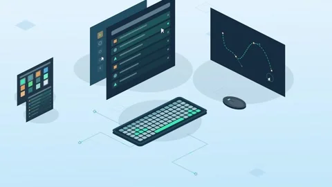 Dynamic logo animation with colorful vector elements and smooth transitions Stock Footage 339752489