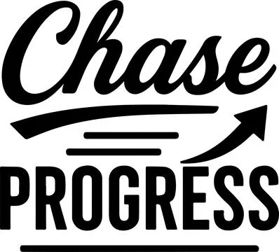 Dynamic logo design emphasizing the concept of chasing progress and growth. Stock Illustration