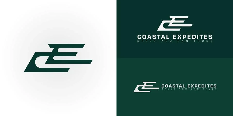 The dynamic logo design features the initial CE Stock Illustration