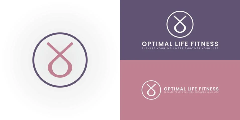 The dynamic logo design features the initials OL elegantly intertwined Stock Illustration