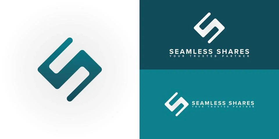 The dynamic logo design features the initials S or SS creatively intertwined Stockillustratie