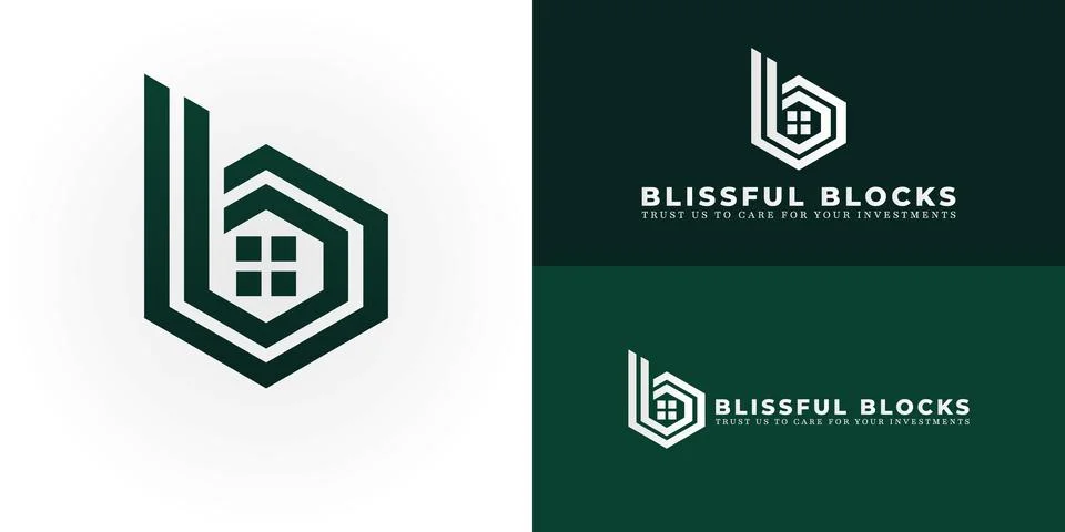 The dynamic logo design features the initials BB Stock Illustration