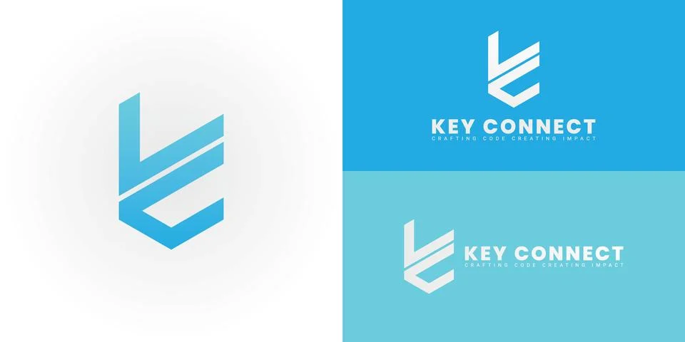 The dynamic logo design features the initials KC Stockillustratie