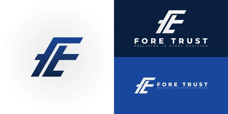 The dynamic logo design features the initials FT Stock Illustration