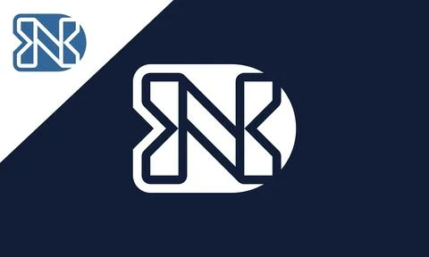Dynamic logo DN ND Stock Illustration