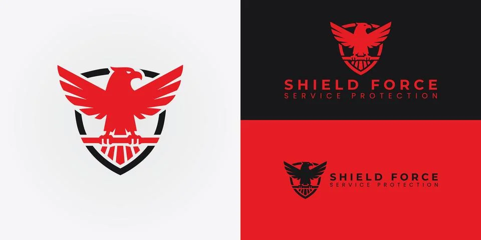 The dynamic logo for a security company. Stock Illustration