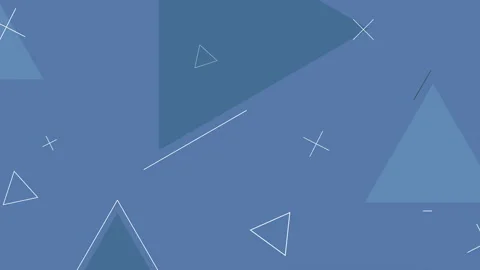 Dynamic looped dark blue shape background. Stock Footage 123875556