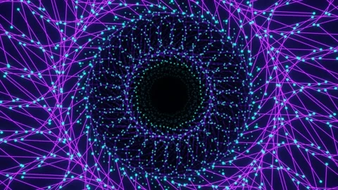 Dynamic looped line rotation Stock Footage 203439737