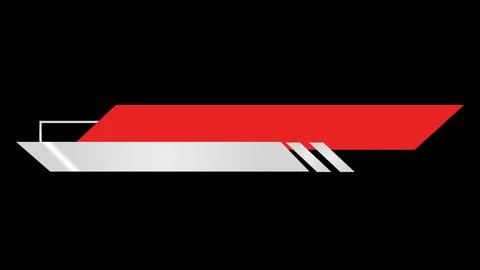 Dynamic lower third animation on a black background with futuristic design... Illustrazione stock