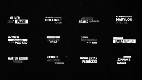 Dynamic Lower Third Titles Stock After Effects