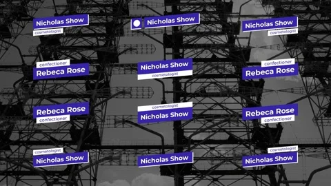 Dynamic Lower Thirds After Effects stock