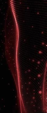 Dynamic Luminous Plexus Network: Interconnected Glowing Particles and Lines.. Stock Photos