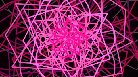 Dynamic magenta geometric pattern background for futuristic technology visu.. Stock Footage 342205573