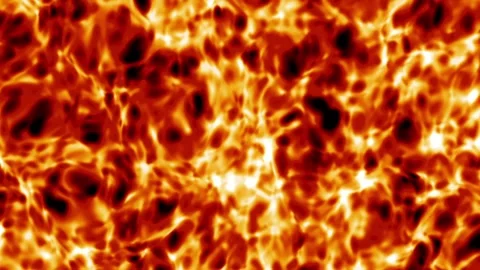 A dynamic magma or lava texture with glowing, weaving with shadows Stock Footage 340874173