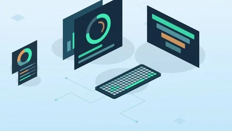 Dynamic Marketing Funnel Animation with Engaging Transitions and Vibrant Colors Stock Footage 339752484
