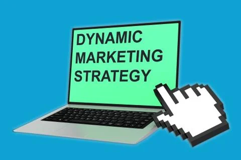 Dynamic Marketing Strategy concept Illustrazione stock