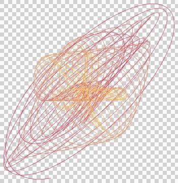 Dynamic mathematical drawing pattern transparent PNG Stock Photos