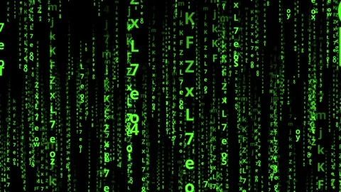A dynamic "Matrix effect" featuring Video stock 294067082