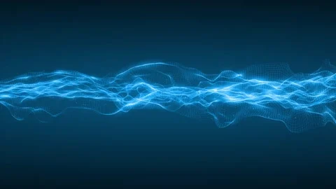 Dynamic mesh abstract background loop blue Stock Footage 201736803