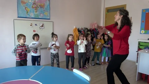 Dynamic method of learning in kindergarten 2 Stock Footage 120677237