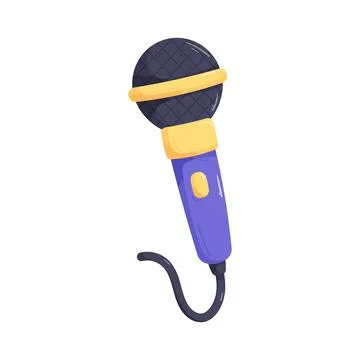 Dynamic microphone Stock Illustration