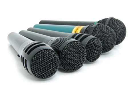Dynamic microphones Stock Photos
