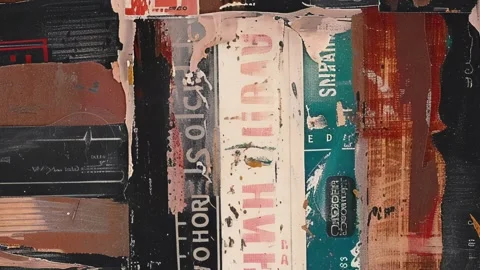 Dynamic Minimal Grunge Texture Visual Stock Footage 300080445