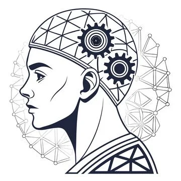Dynamic Minimal Innovative Cyber Stock Illustration