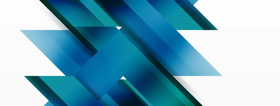 Dynamic minimalist abstraction with play of straight gradient lines. Interplay Stock Illustration