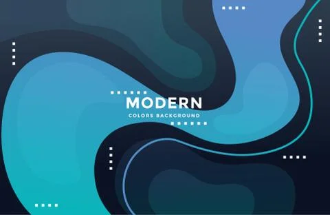 Dynamic modern background with colorful fluid shapes Stock Illustration