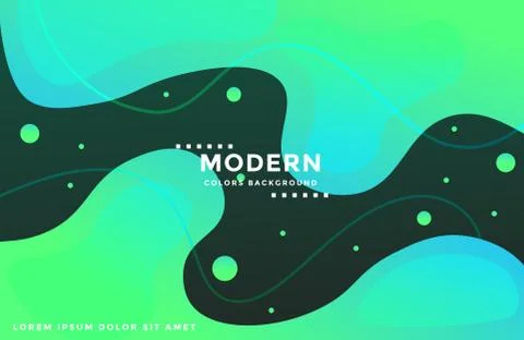 Dynamic modern background with colorful fluid shapes Stock Illustration