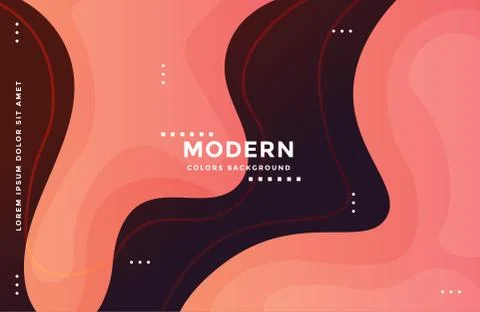 Dynamic modern background with colorful fluid shapes. Wavy liquid shape Stock Illustration