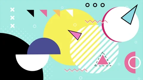 Dynamic modern design background with abstract geometric shapes  Stock Footage 295750254