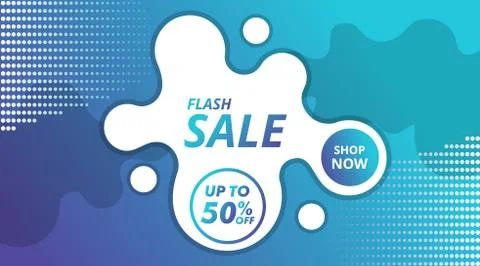 Dynamic Modern Fluid Background Promotion Fashion Banner Stock Illustration