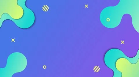 Dynamic Modern Fluid gradient background with shapes composition Stock Illustration