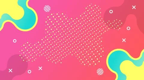 Dynamic Modern Fluid gradient background with shapes composition Illustrazione stock