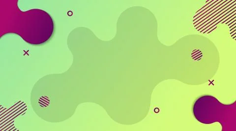 Dynamic Modern Fluid gradient background with shapes composition Stock-Illustration