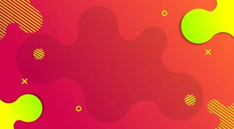 Dynamic Modern Fluid gradient background with shapes composition Stock-Illustration