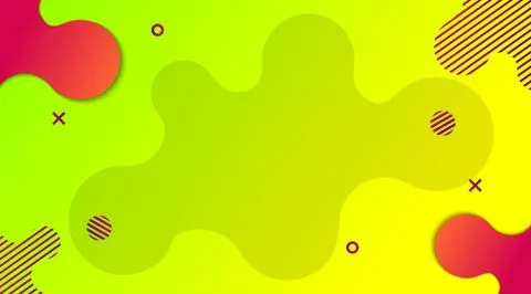 Dynamic Modern Fluid gradient background with shapes composition Stock Illustration