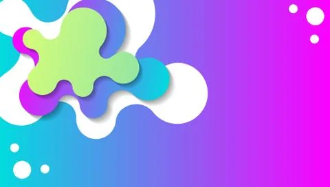 Dynamic Modern Fluid gradient layout background, for business corporate, broc Stock Illustration