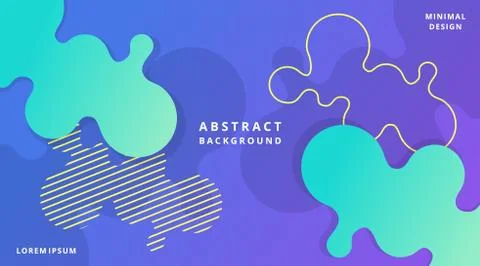 Dynamic Modern Fluid Style Background Liquid Shape Stock Illustration