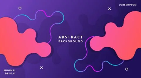 Dynamic Modern Fluid Style Background Liquid Shape 스톡 일러스트