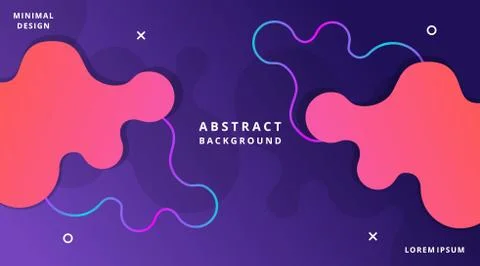 Dynamic Modern Fluid Style Background Liquid Shape Stock-Illustration