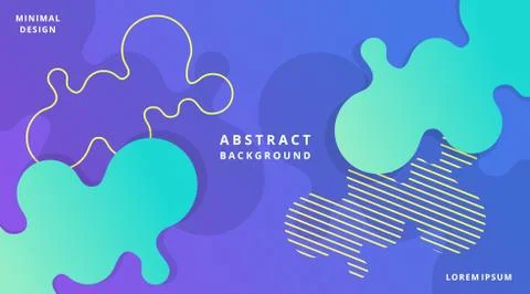Dynamic Modern Fluid Style Background Liquid Shape Stock Illustration