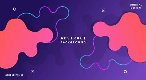 Dynamic Modern Fluid Style Background Liquid Shape Stock-Illustration