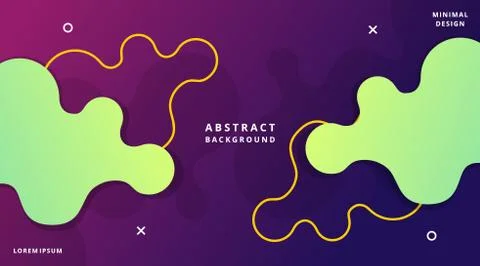Dynamic Modern Fluid Style Background Liquid Shape Stock Illustration