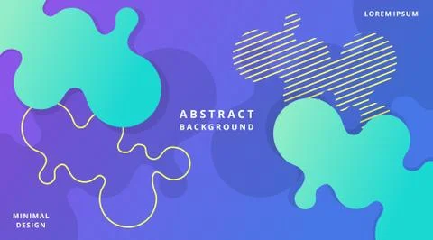 Dynamic Modern Fluid Style Background Liquid Shape Stock Illustration