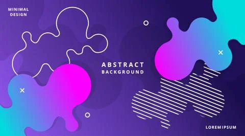 Dynamic Modern Fluid Style Background Liquid Shape Illustrazione stock