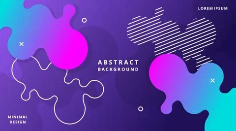 Dynamic Modern Fluid Style Background Liquid Shape Illustrazione stock